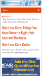 Mobile Screenshot of hairlosscureguide.com